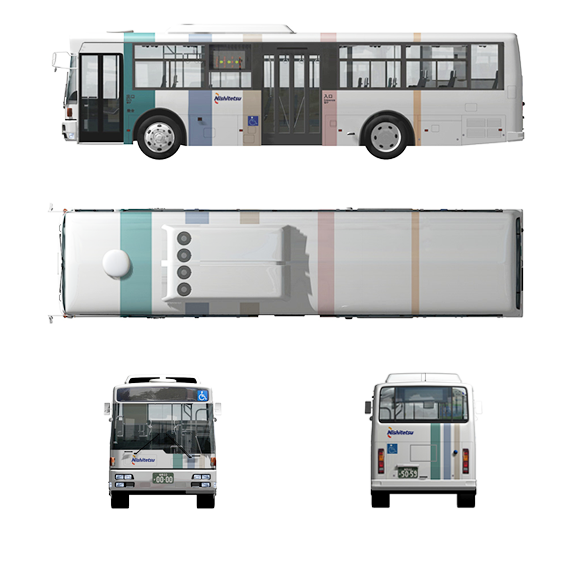 西鉄バスデザインリニューアル（車体）